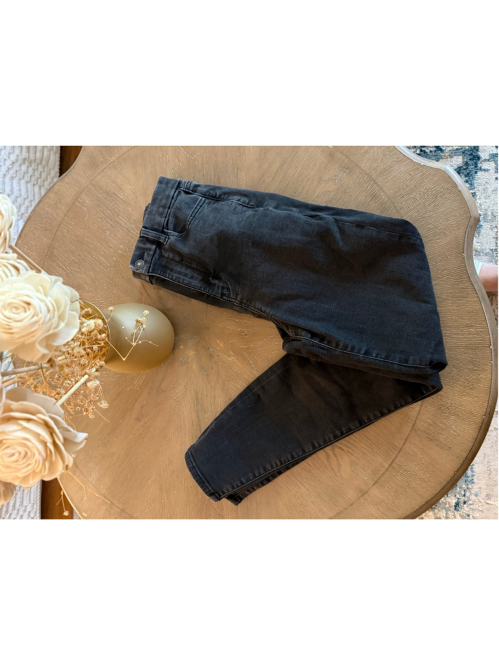 Women's American Eagle Black Curvy High Rise Skinny Jeans Size 8